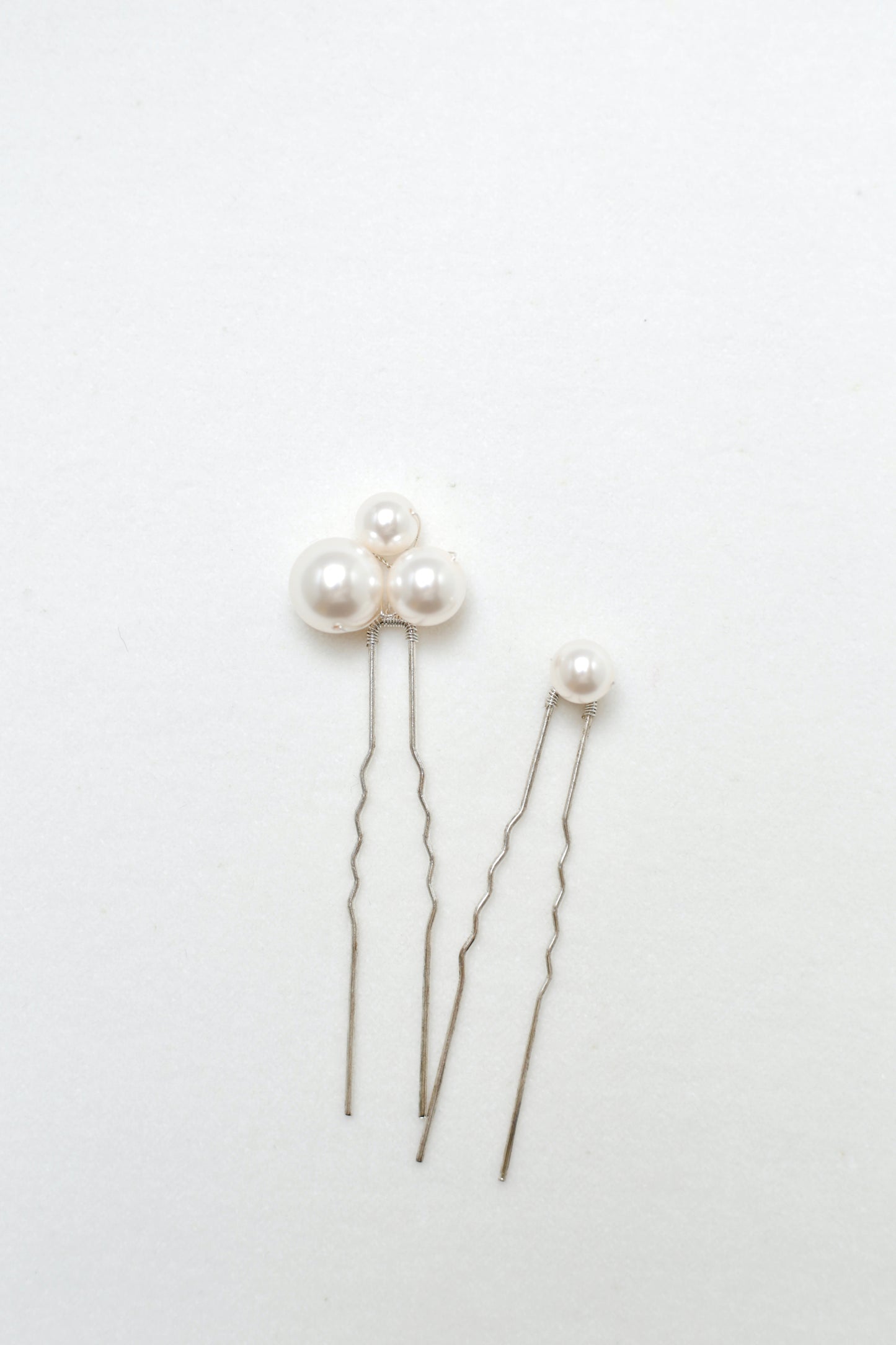 Swarovski pearl hair pins