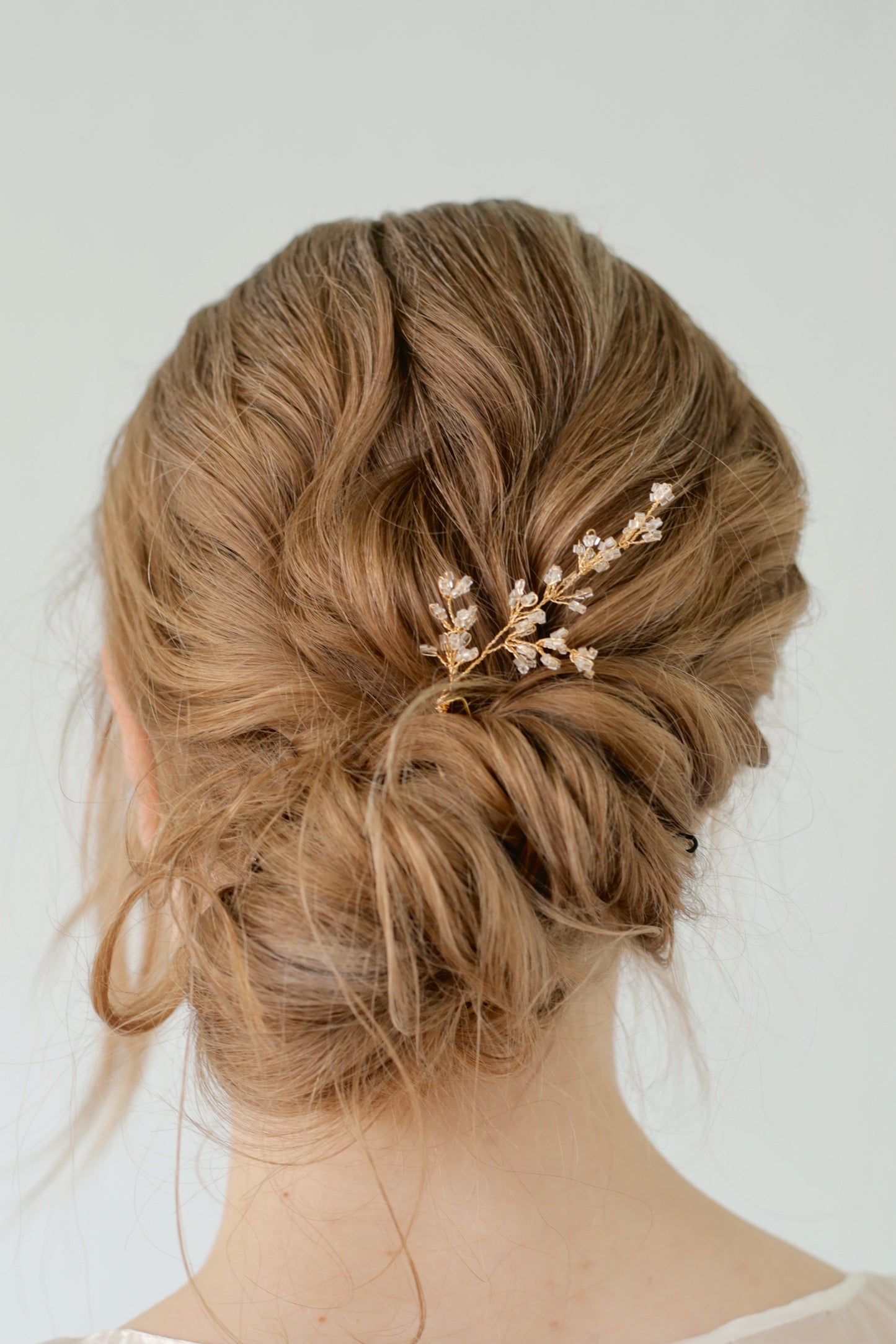 Wedding hair piece with beads