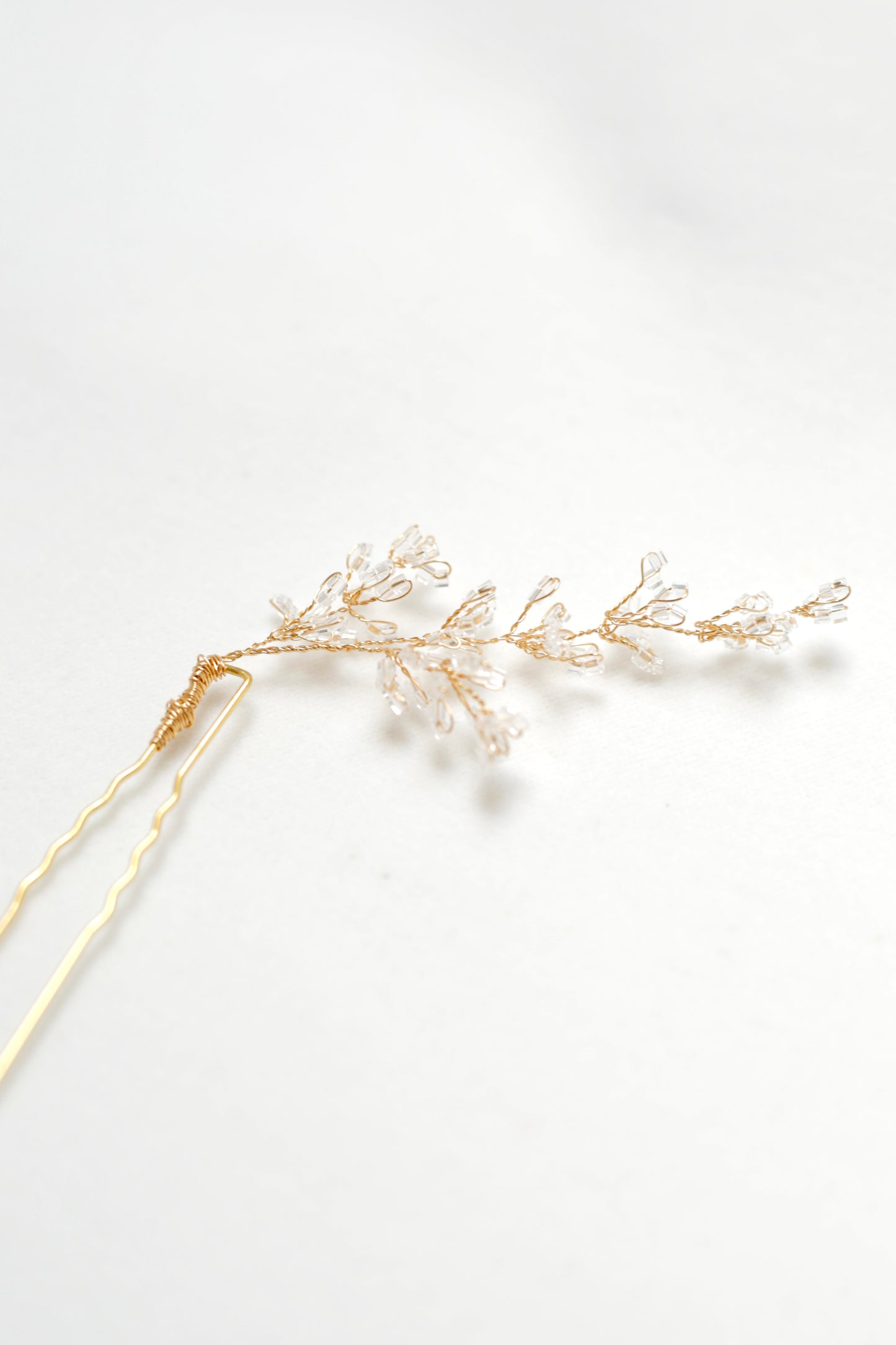 Wedding headpiece with beads