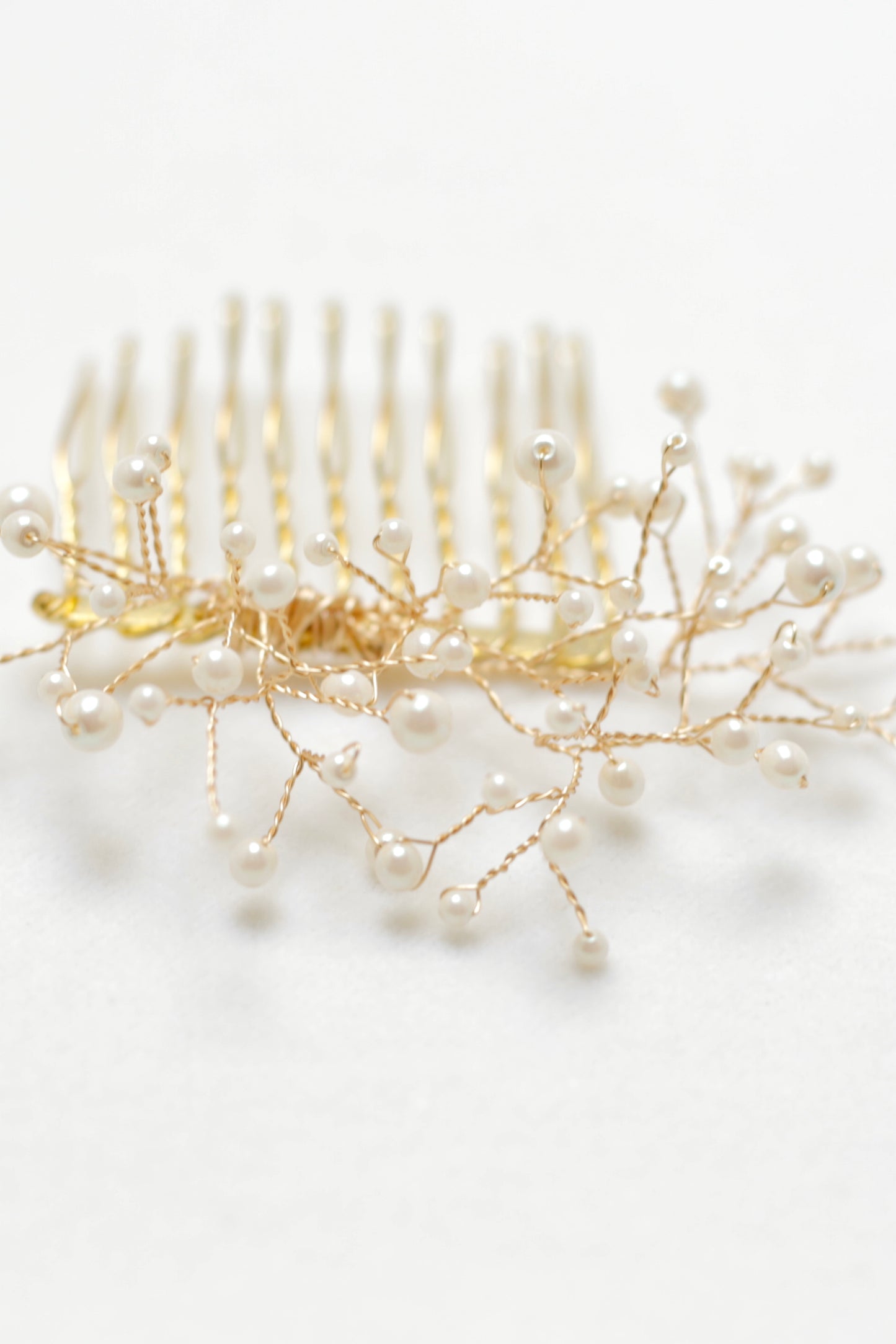 Swarovski pearl hair comb