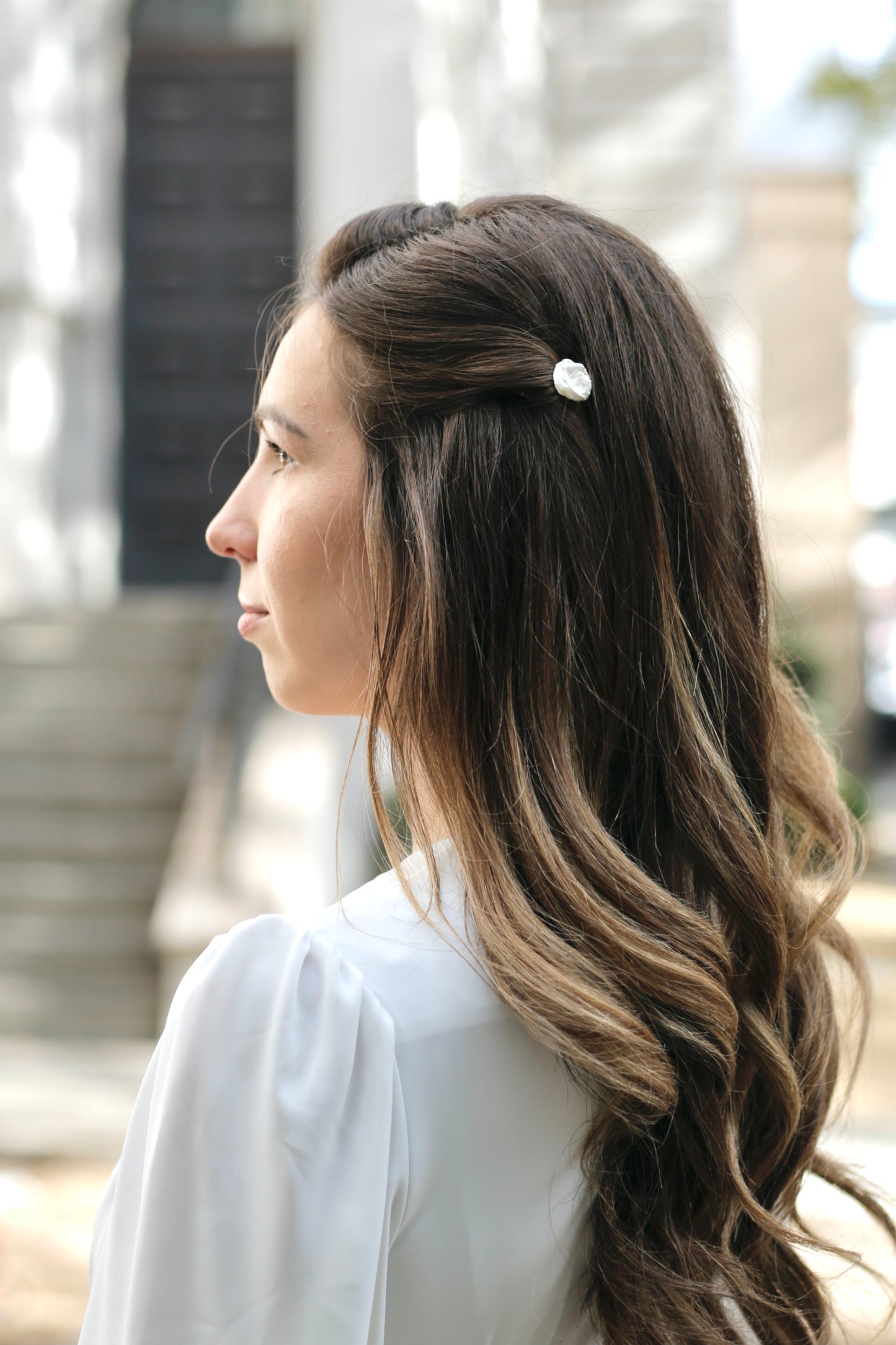 Pearl hair accessories for wedding