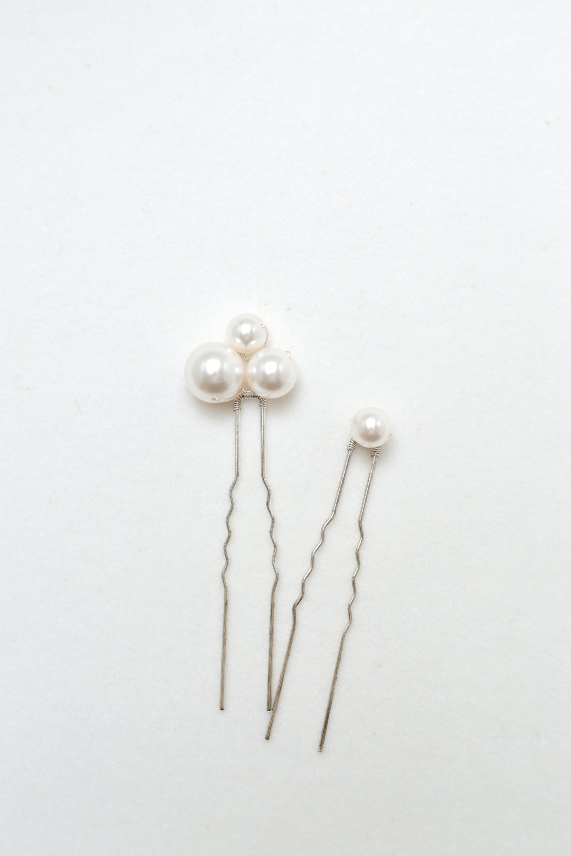 Swarovski pearl hair pins