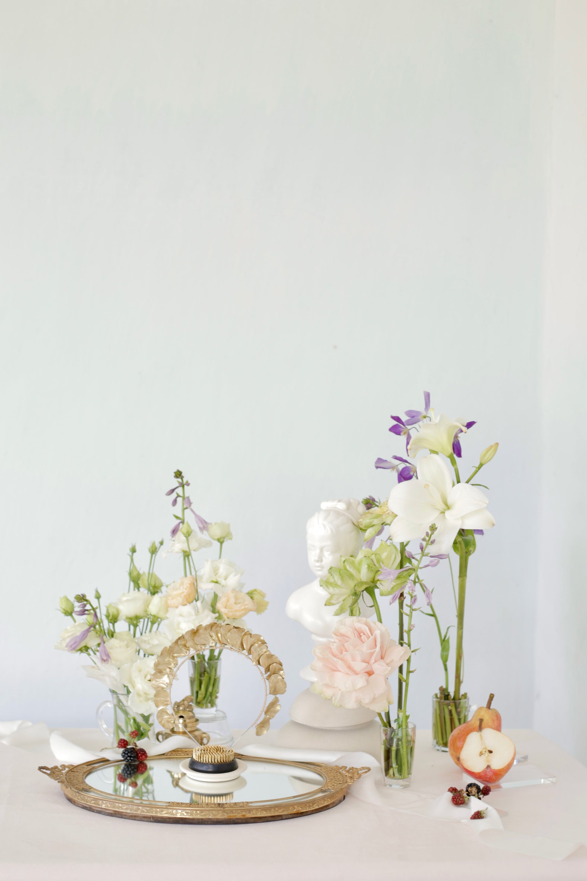 Designer wedding headwear in classic, fine art and vintage styles