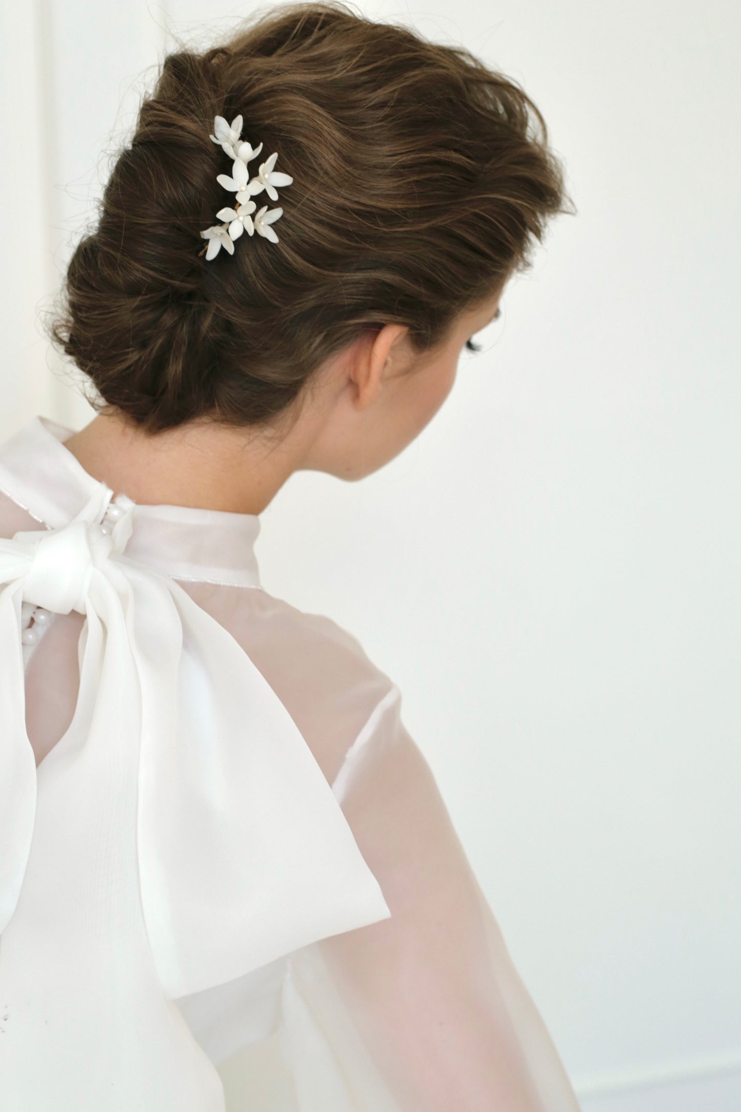 Floral hair vine for wedding