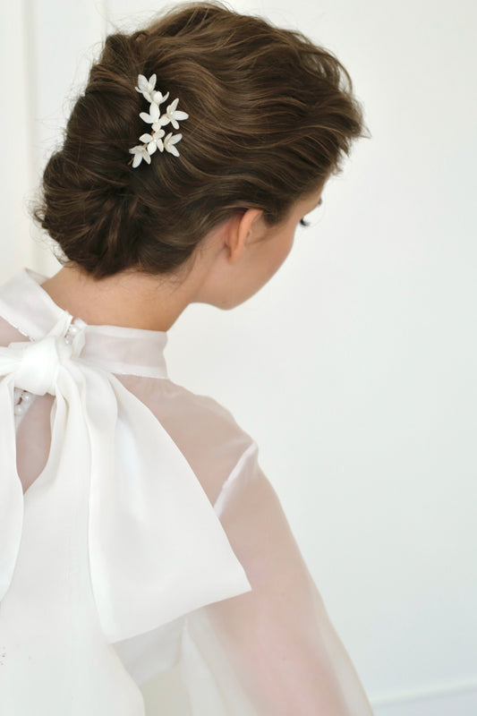 Floral hair vine for wedding