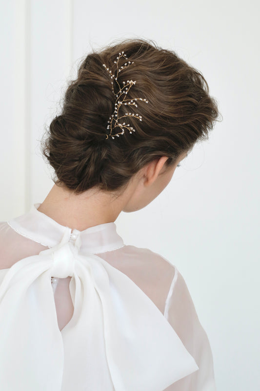 Gold wedding headdress