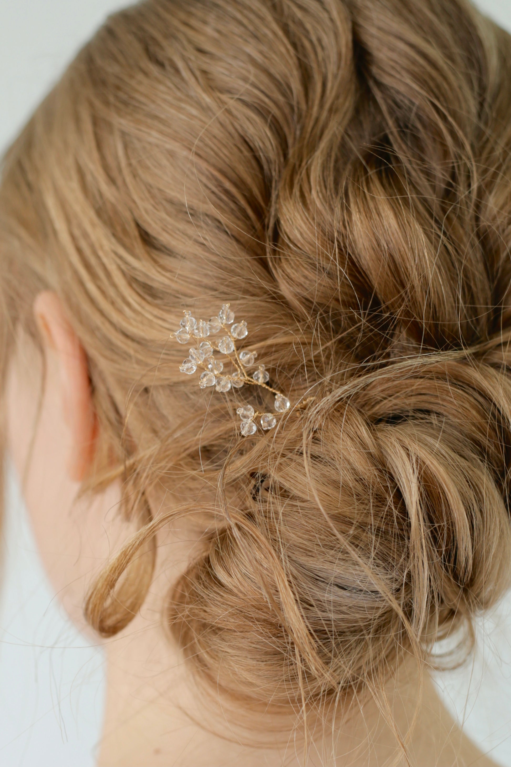 Beaded bridal hair jewelry