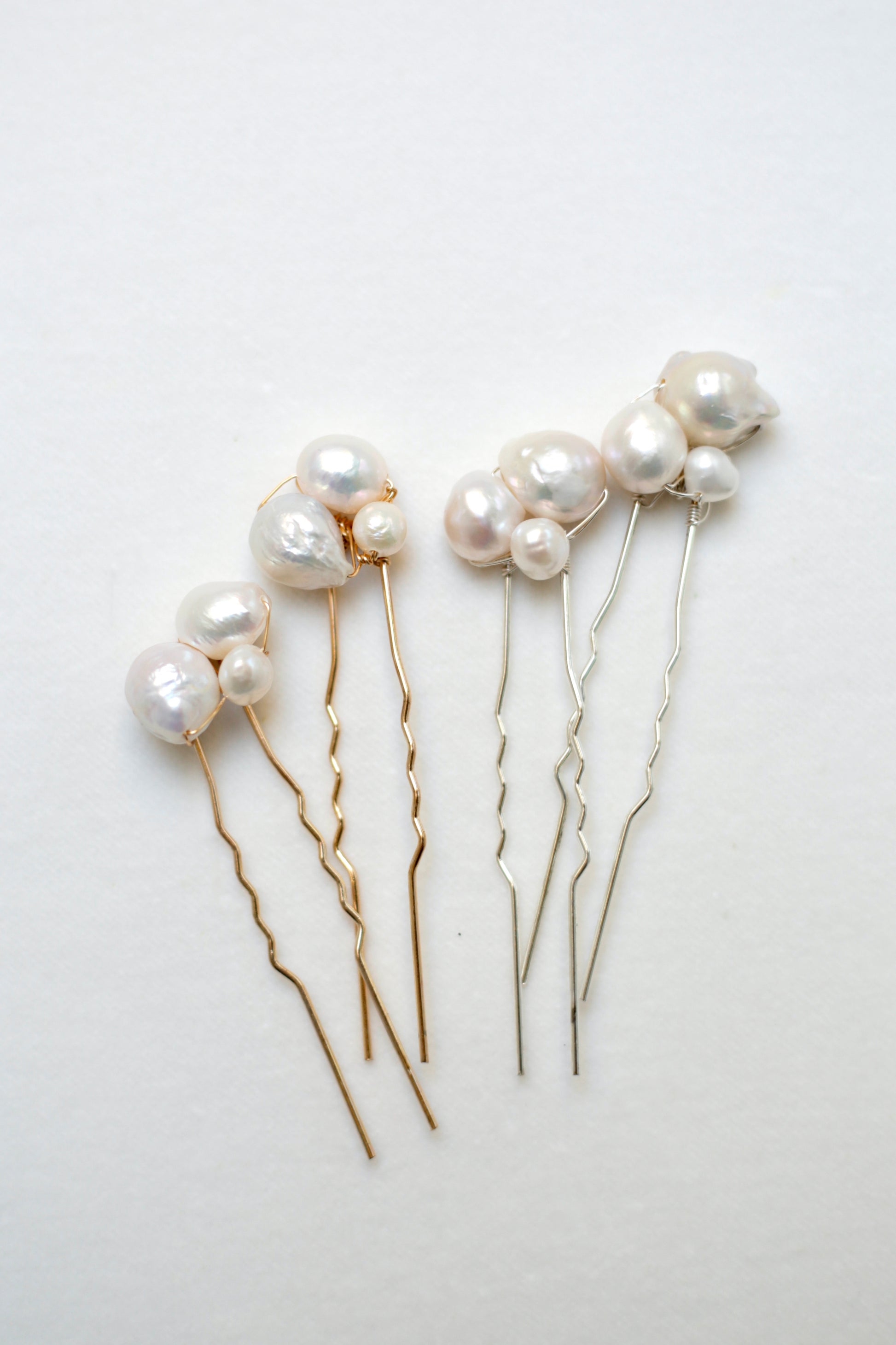 Bridal hair accessories with pearls