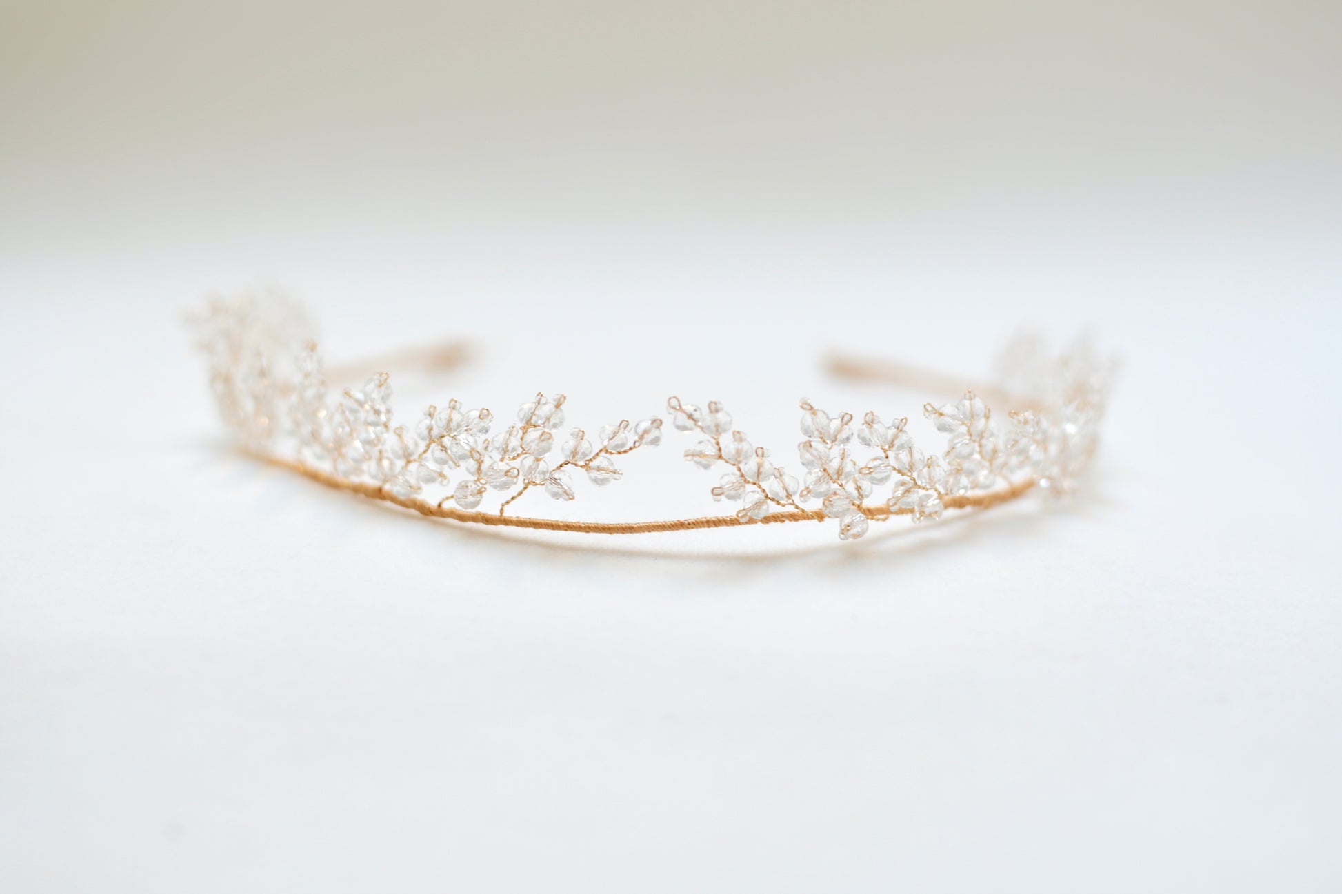 Crystal tiara wedding headwear