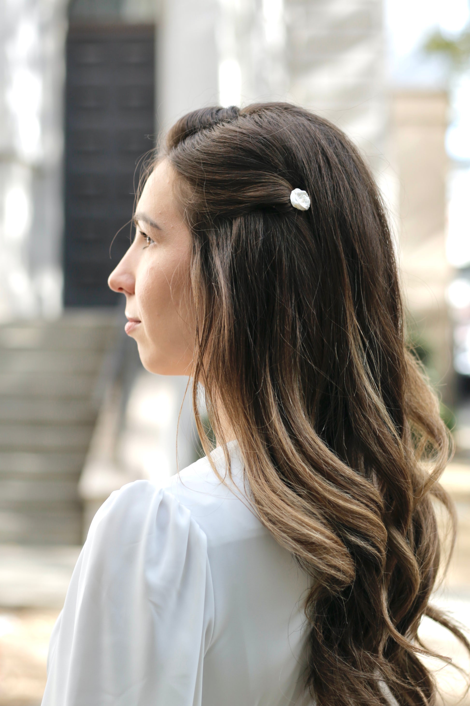 Pearl hair accessories for wedding