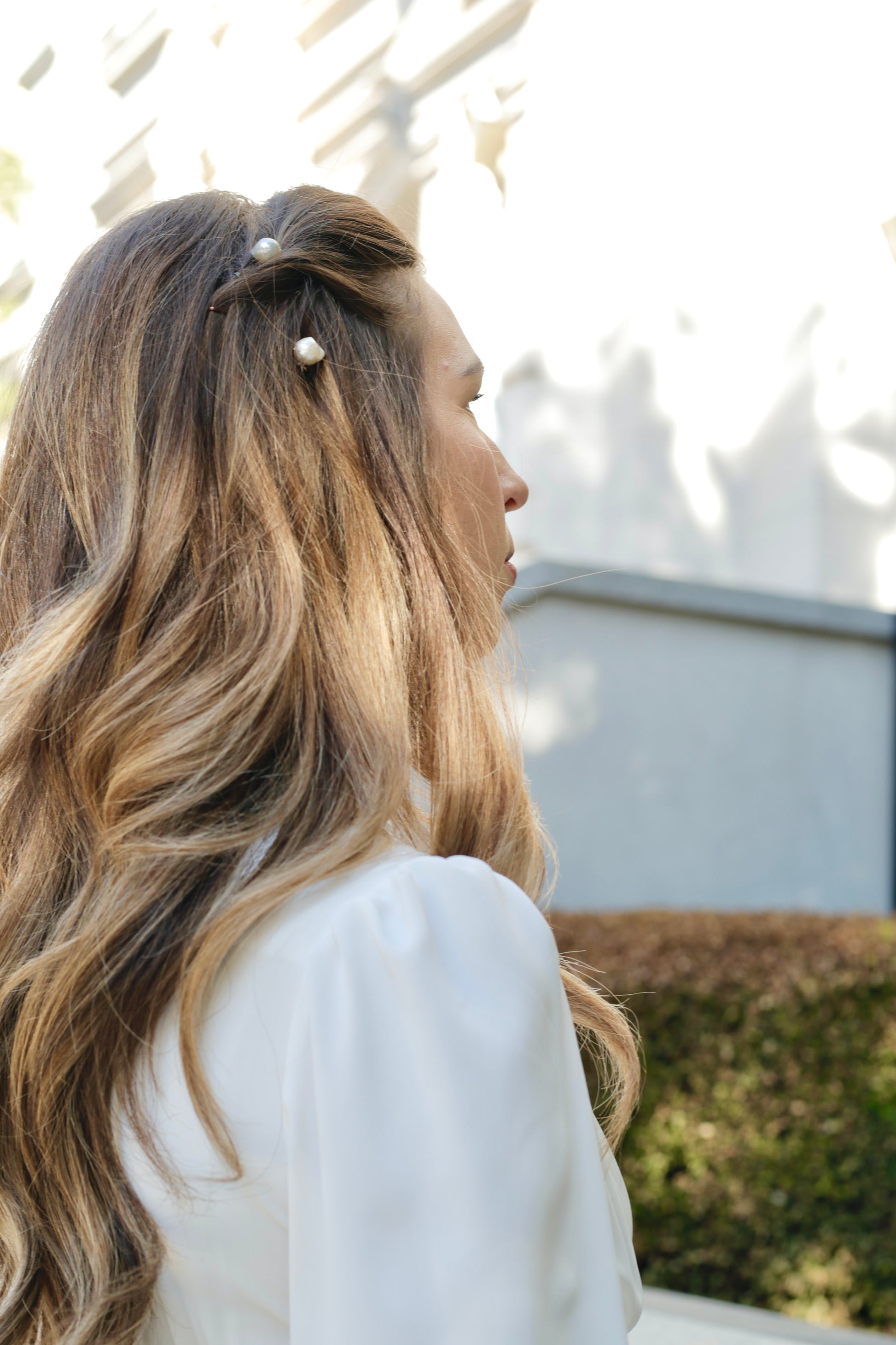 Pearls for hair for wedding hairstyle